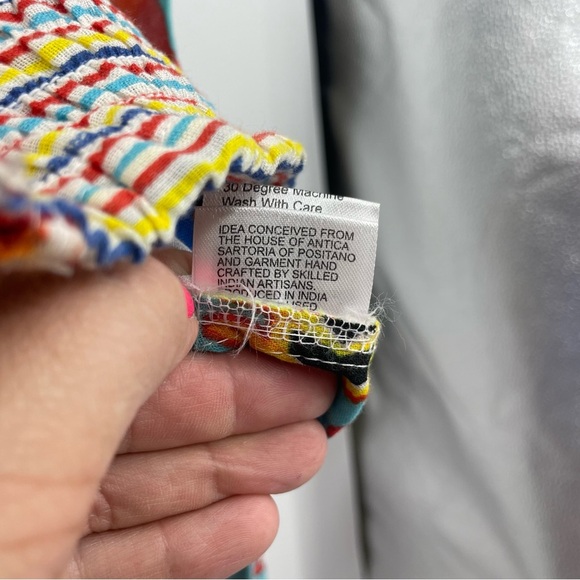 Antica sartoria by Giacomo Cirque Multicolored Full Zip Beaded Jacket Size S/M - Picture 6 of 9